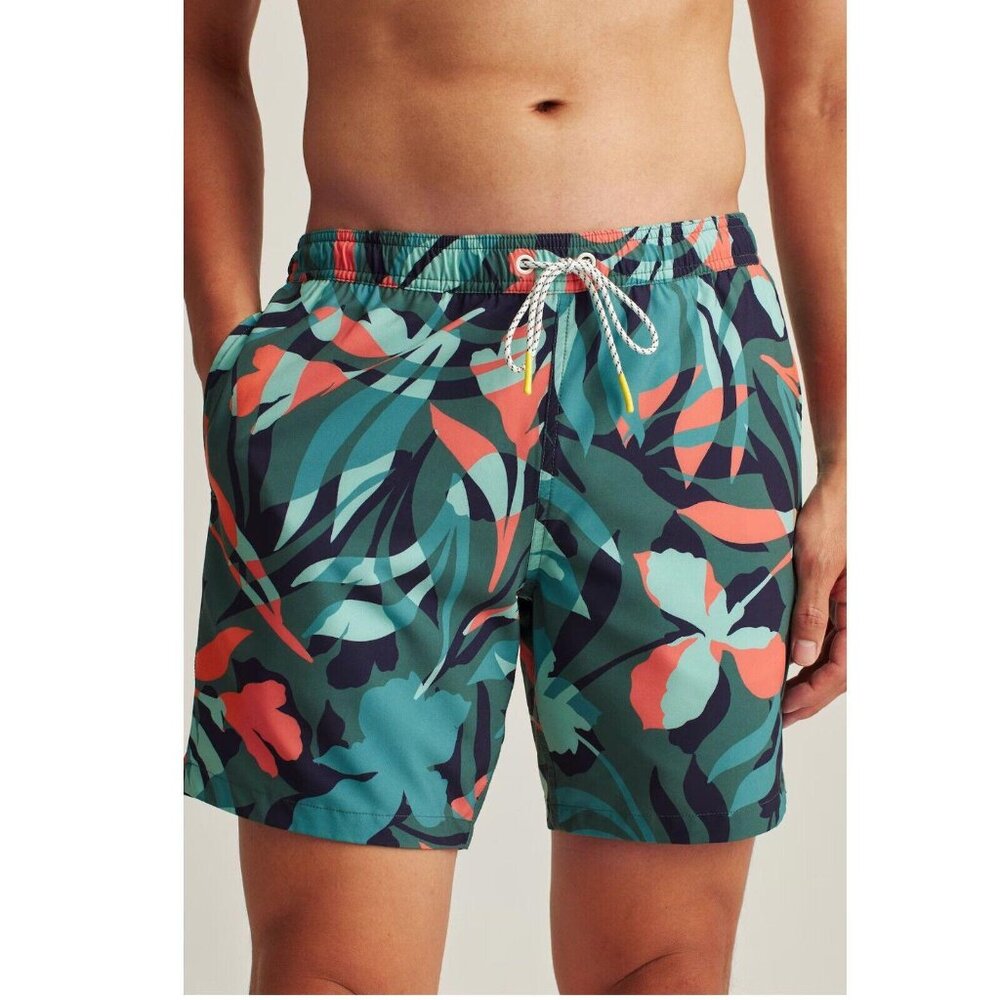 Bonobos Riviera Recycled Swim Trunks Shorts Macro Palms Printed Men's XXL